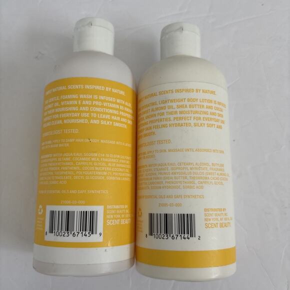 Simply Natural Scents Grapefruit & Vetiver Hair & Body Wash And Lotion 10 fl oz - Picture 2 of 3